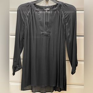 Express Sheer V-Neck dress shirt size XS
